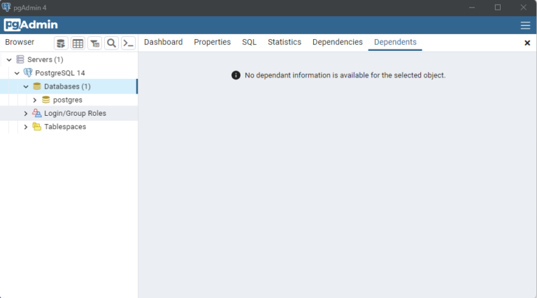 Installation de PostgreSQL et PgAdmin sur Windows